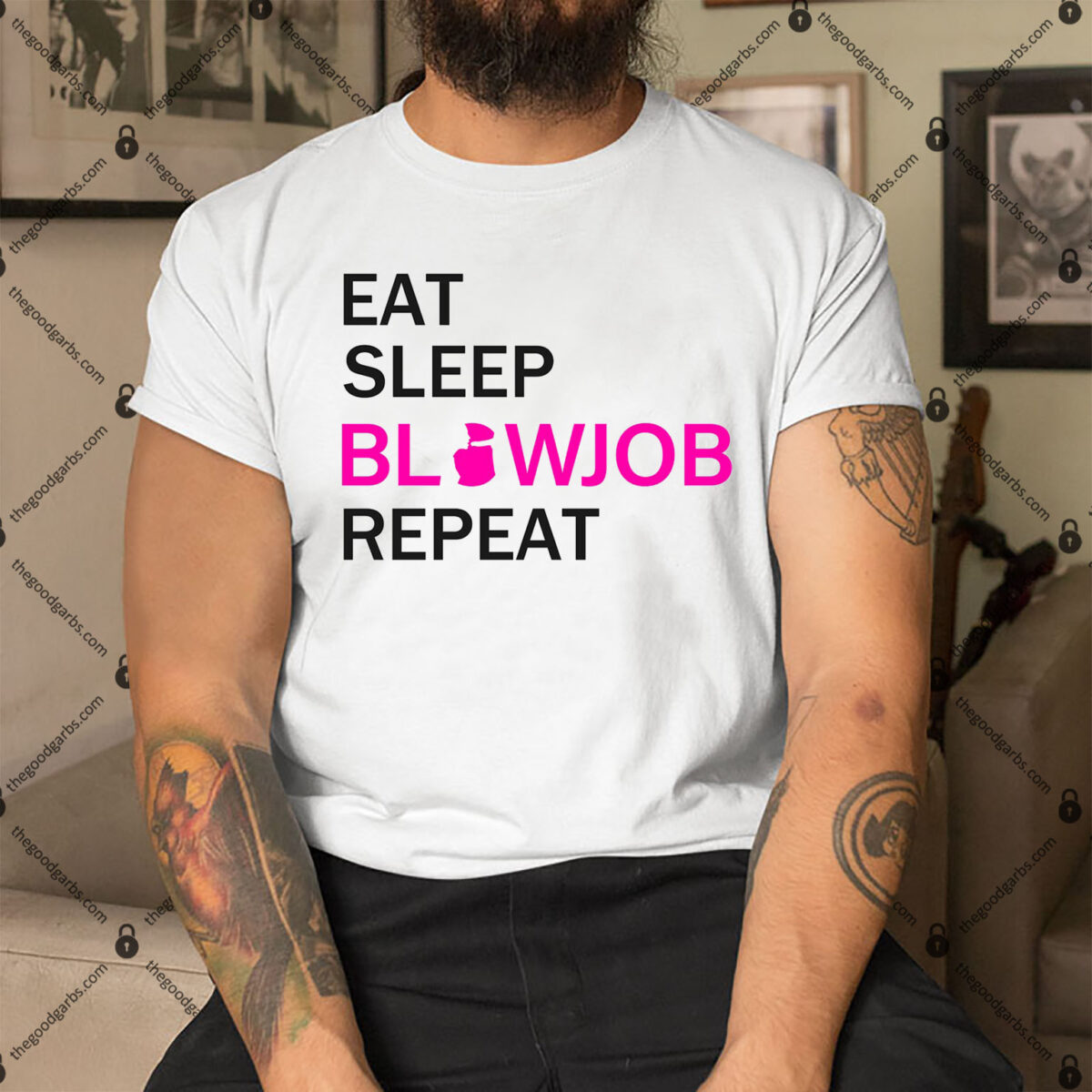 Eat Sleep Blowjob Repeat Shirt