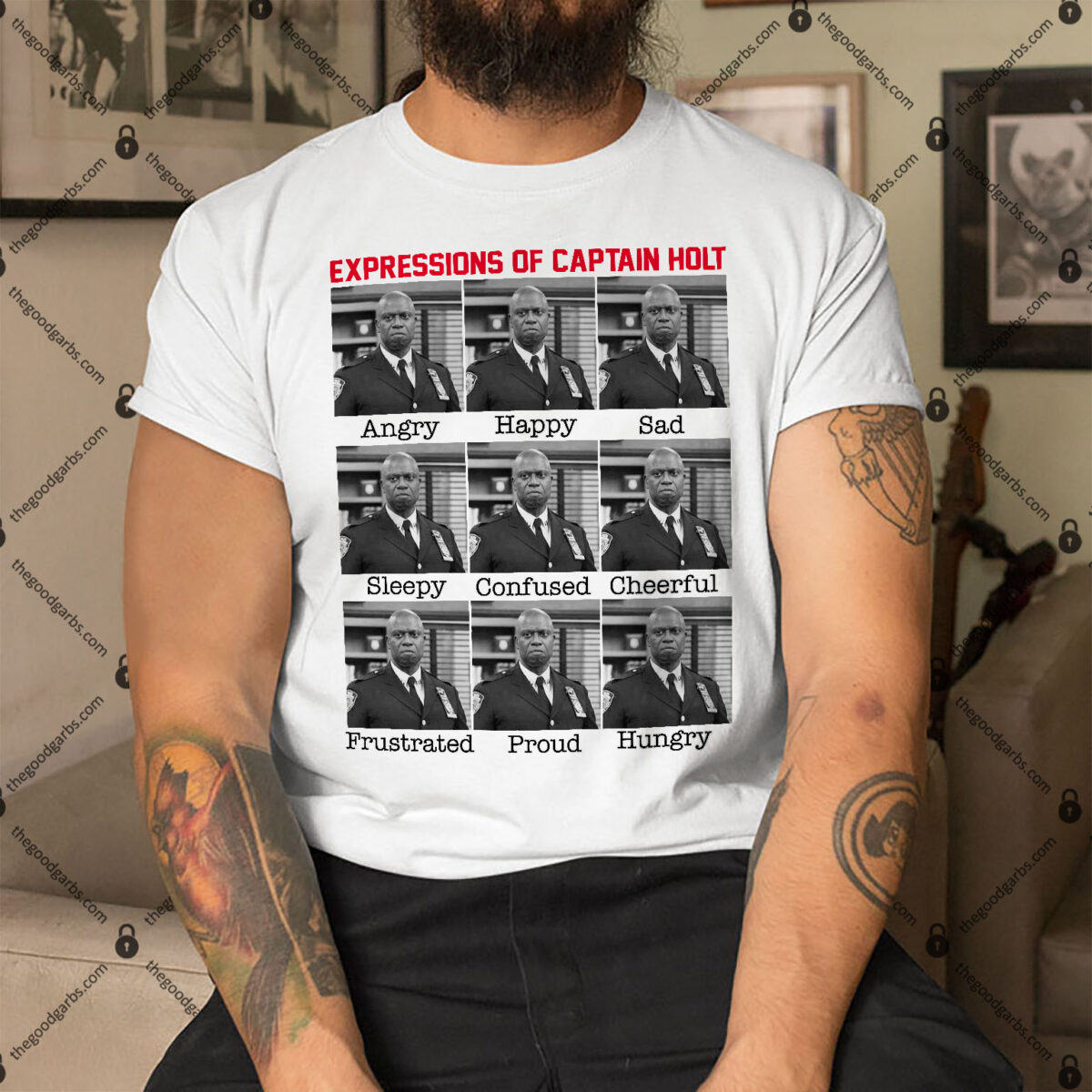 Expressions Of Captain Holt Shirt 1