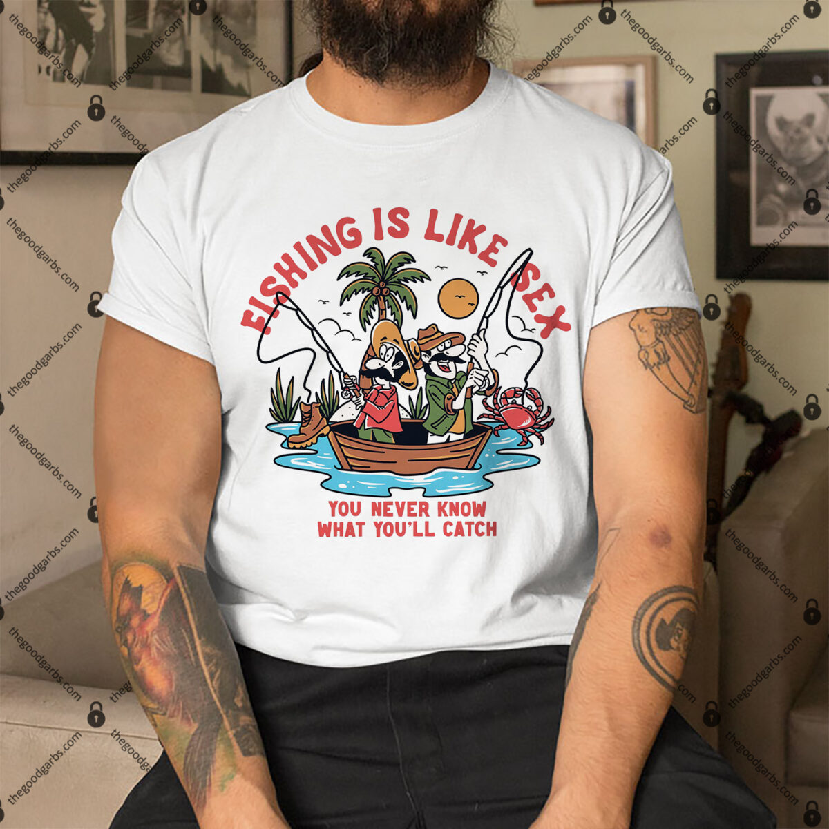 Fishing Is Like Sex You Never Know What You'll Catch Shirt 1