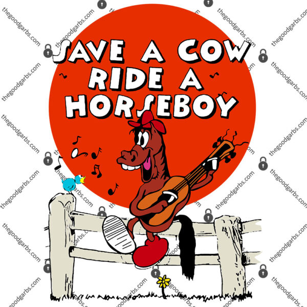 Save A Cow Ride A Horseboy Shirt 1