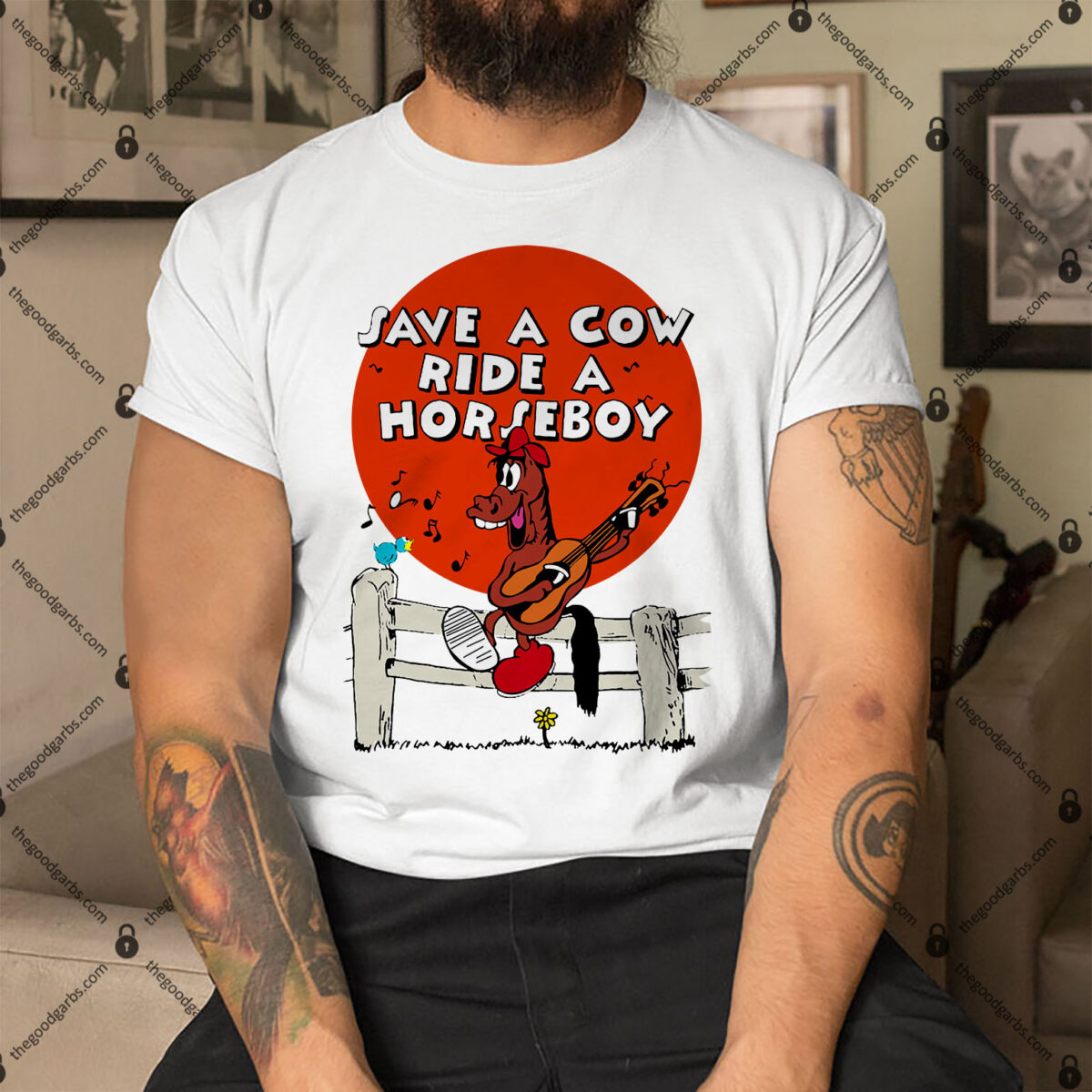 Save A Cow Ride A Horseboy Shirt