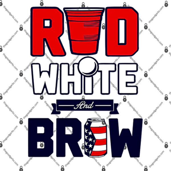 The Original Red White & Brew Beer Pong Shirt 1