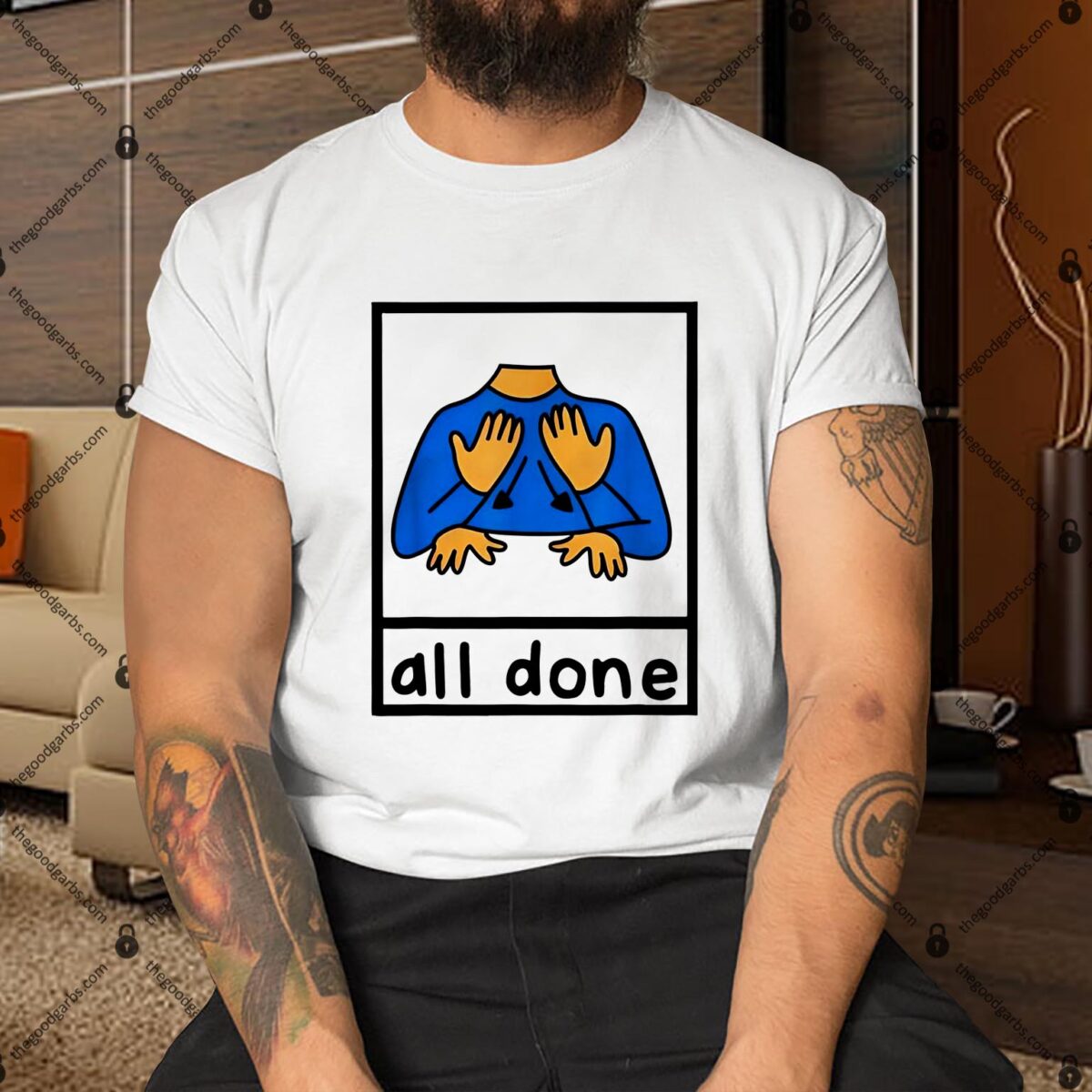 All Done Sign Language Speech Pathology Aac Sped Teacher Toddler Shirt