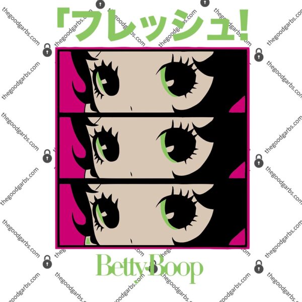 Betty Boop Anime Green Eyes Girls T-Shirt