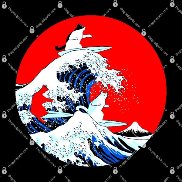 Big Wave Cats T-Shirt