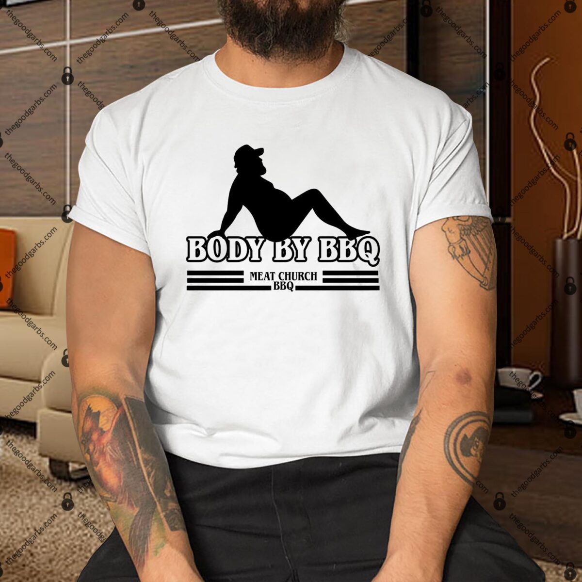 Body By BBQ Vintage Meat Church Shirt