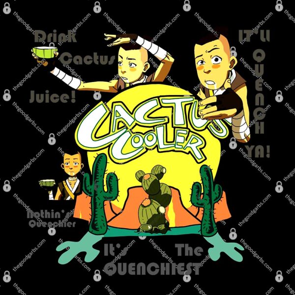 Cactus Juice Cactus Cooler Anime Boy T-Shirt