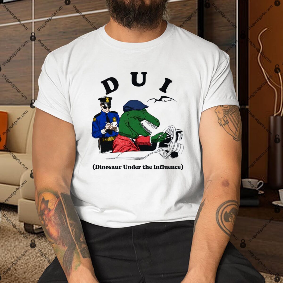 DUI Dinosaur Under The Influence Shirt