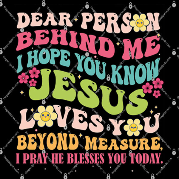 Dear Person Behind Me Hoodie 1