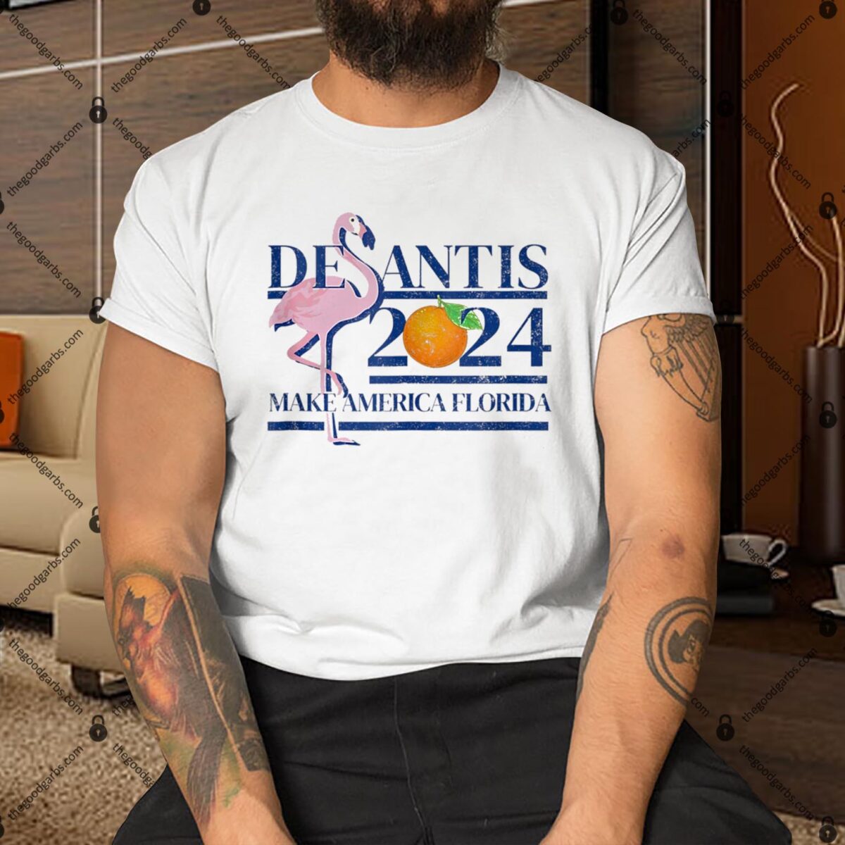 Desantis 2024 Make America Florida Flamingo T-Shirt