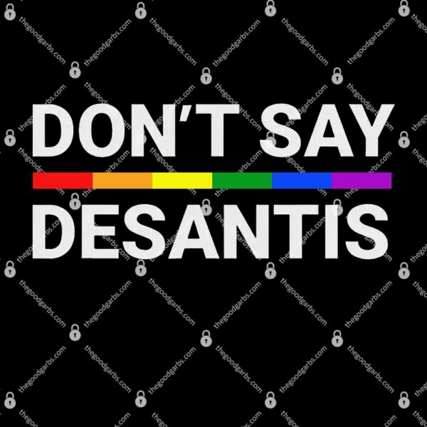Don't Say DeSantis Florida Say Gay LGBTQ Pride Anti DeSantis T-Shirt