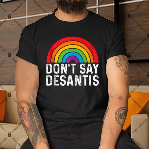 Don't Say DeSantis Rainbow Say Gay Shirt