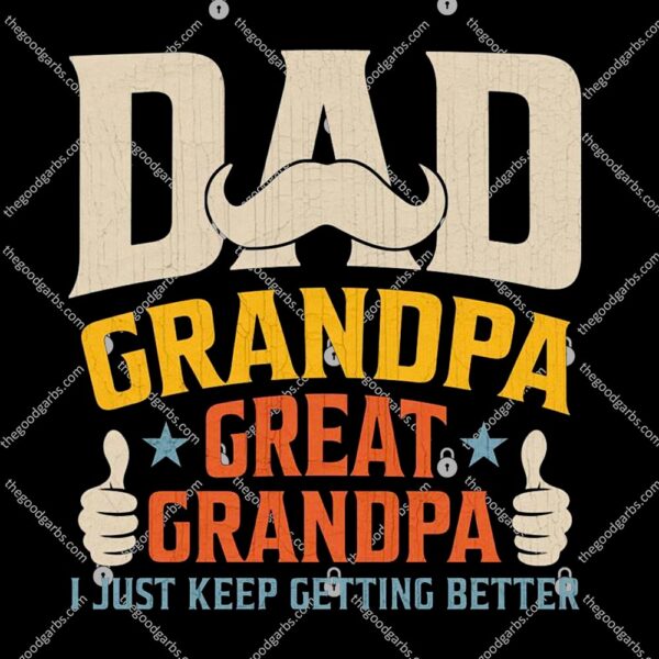 Fathers Day Gift From Grandkids Dad Grandpa Great Grandpa T-Shirt