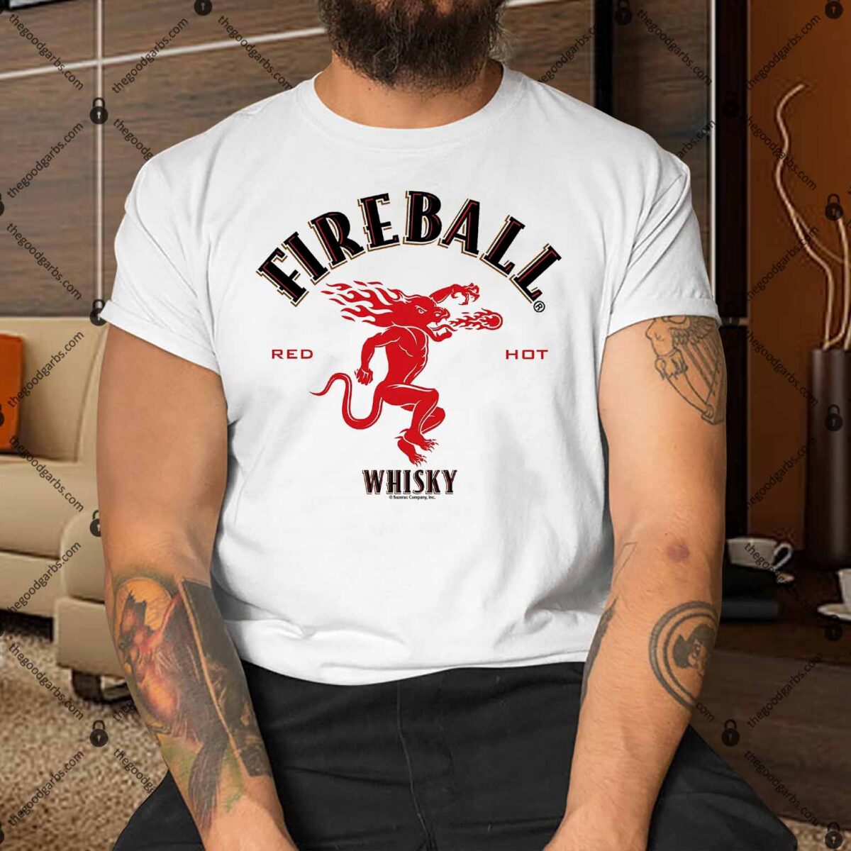 Fireball Whisky Dragon Logo Shirt