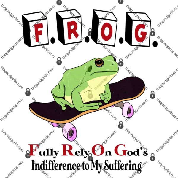 Fully Rely On God's Indifference To My Suffering by Justin McGuire T-Shirt