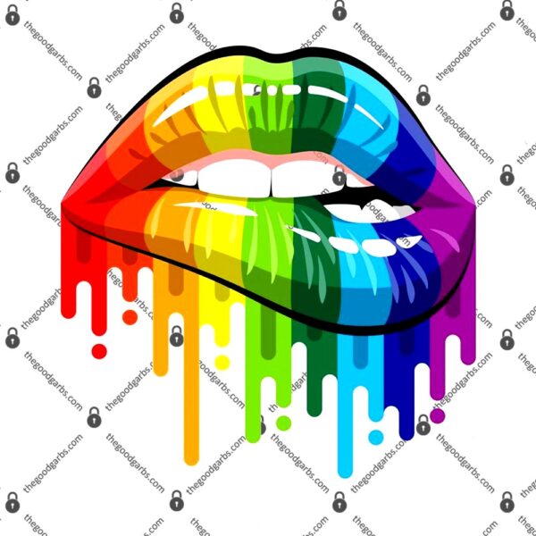Gay Pride Lips T-Shirt