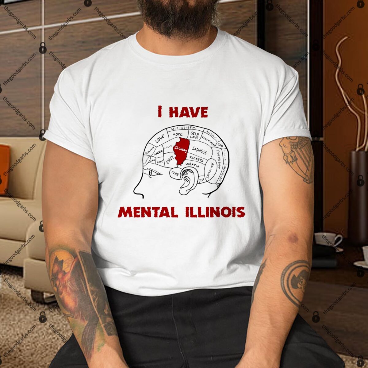 I Have Mental Illinois T-Shirt