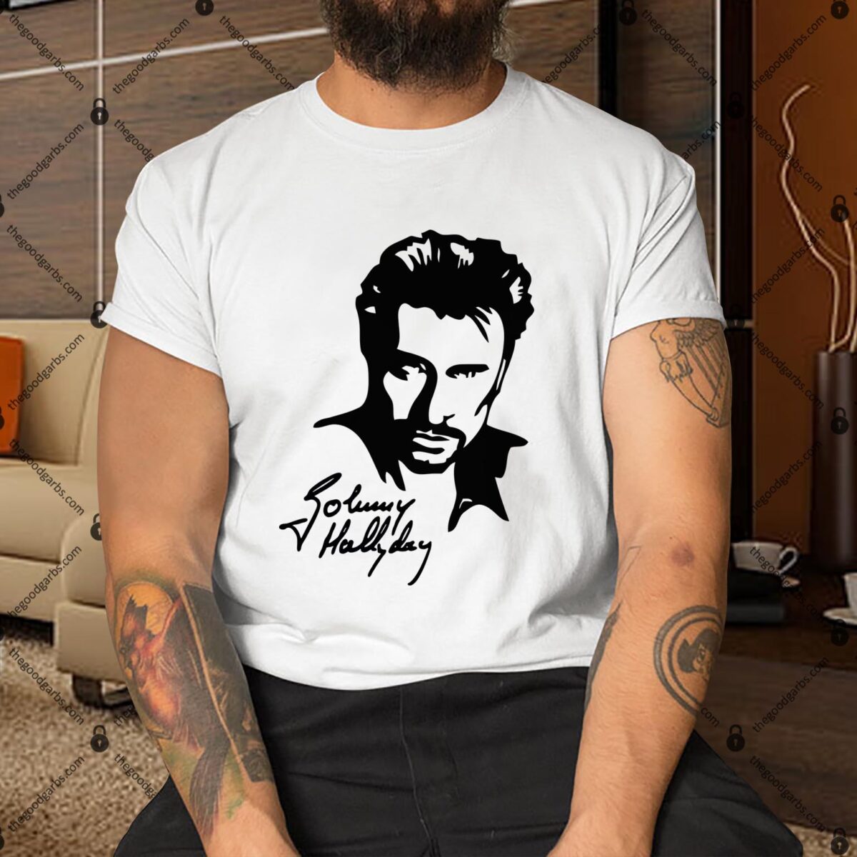 Johnny Hallyday Signature Shirt