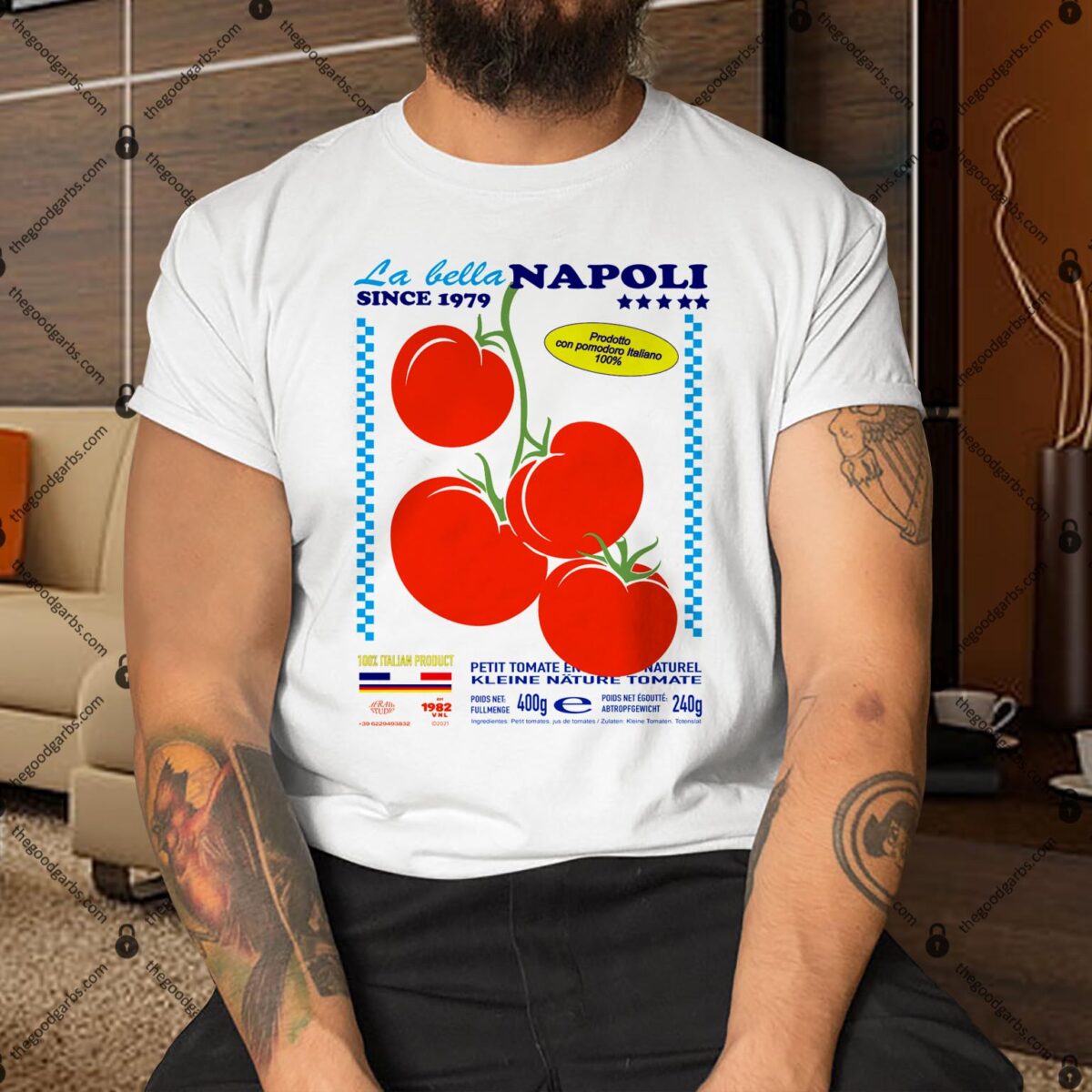 La Bella Napoli 1979 Tomato Shirt