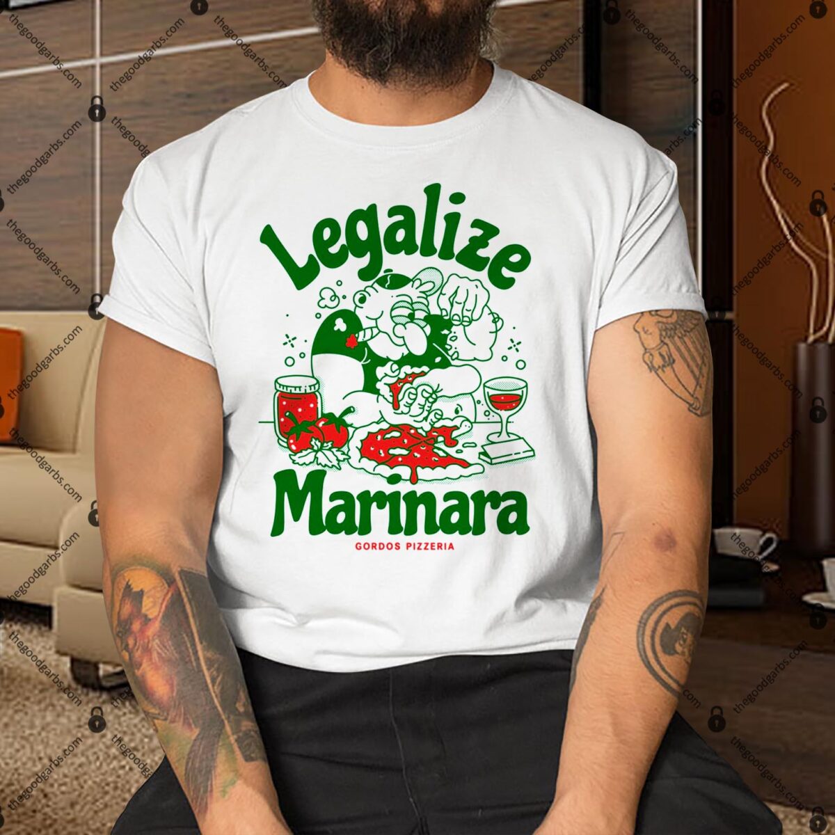 Legalize Marinara Gordos Pizzeria Shirt