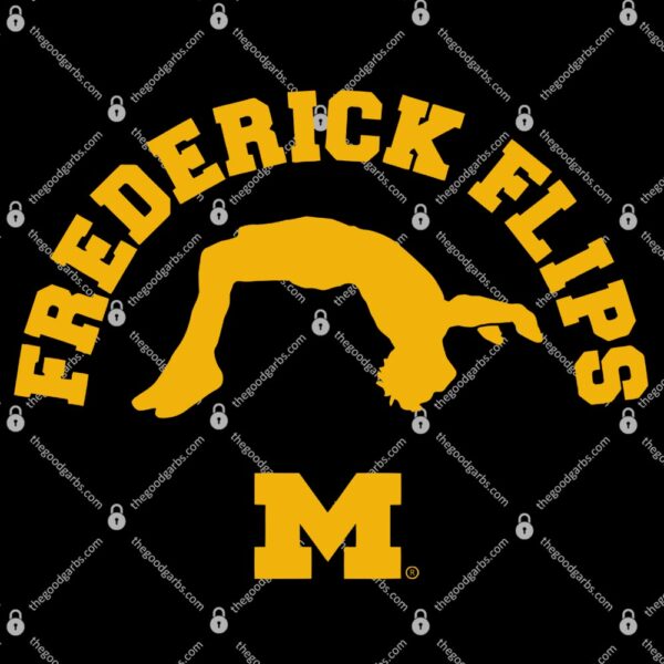 Michigan Gymnastics Frederick Flips T-Shirt