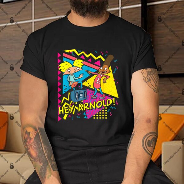 Nickelodeon Hey Arnold 90's Party Poster Shirt
