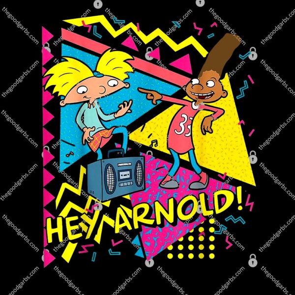 Nickelodeon Hey Arnold 90's Party Poster T-Shirt