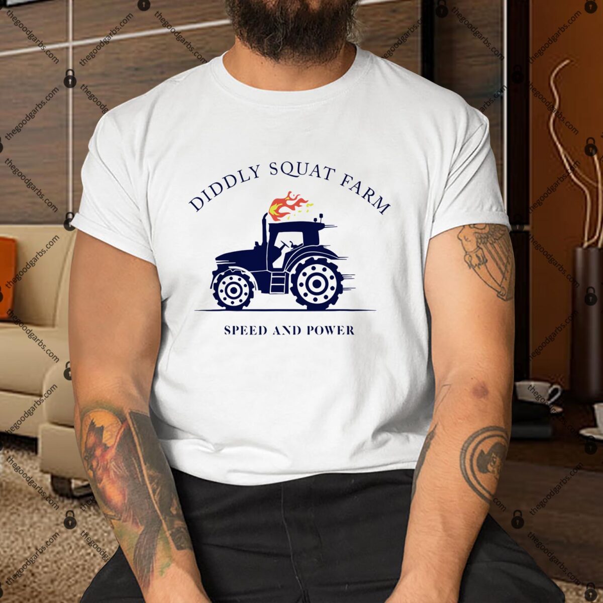 Perfect Tractor Design Diddly Squat Farm Speed And Power Shirt