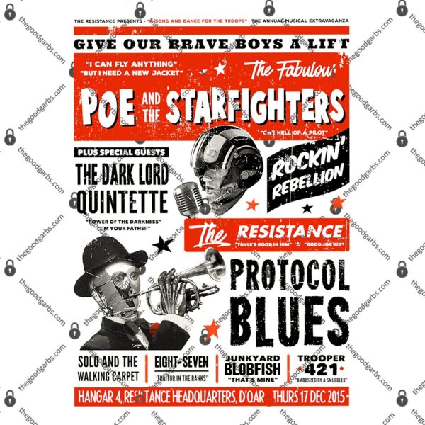 Poe and the Starfighters T-Shirt