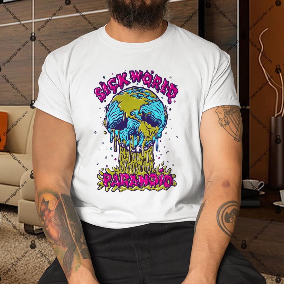 Sick World Cream Shirt