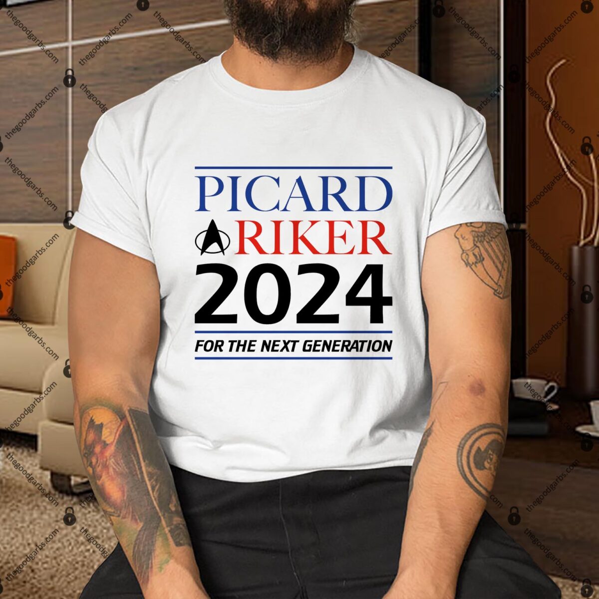 Star Trek The Next Generation Picard & Riker 2024 Shirt