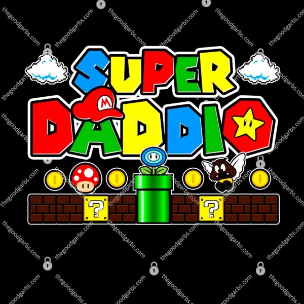 Super Daddio Dad Video Gamers T-Shirt