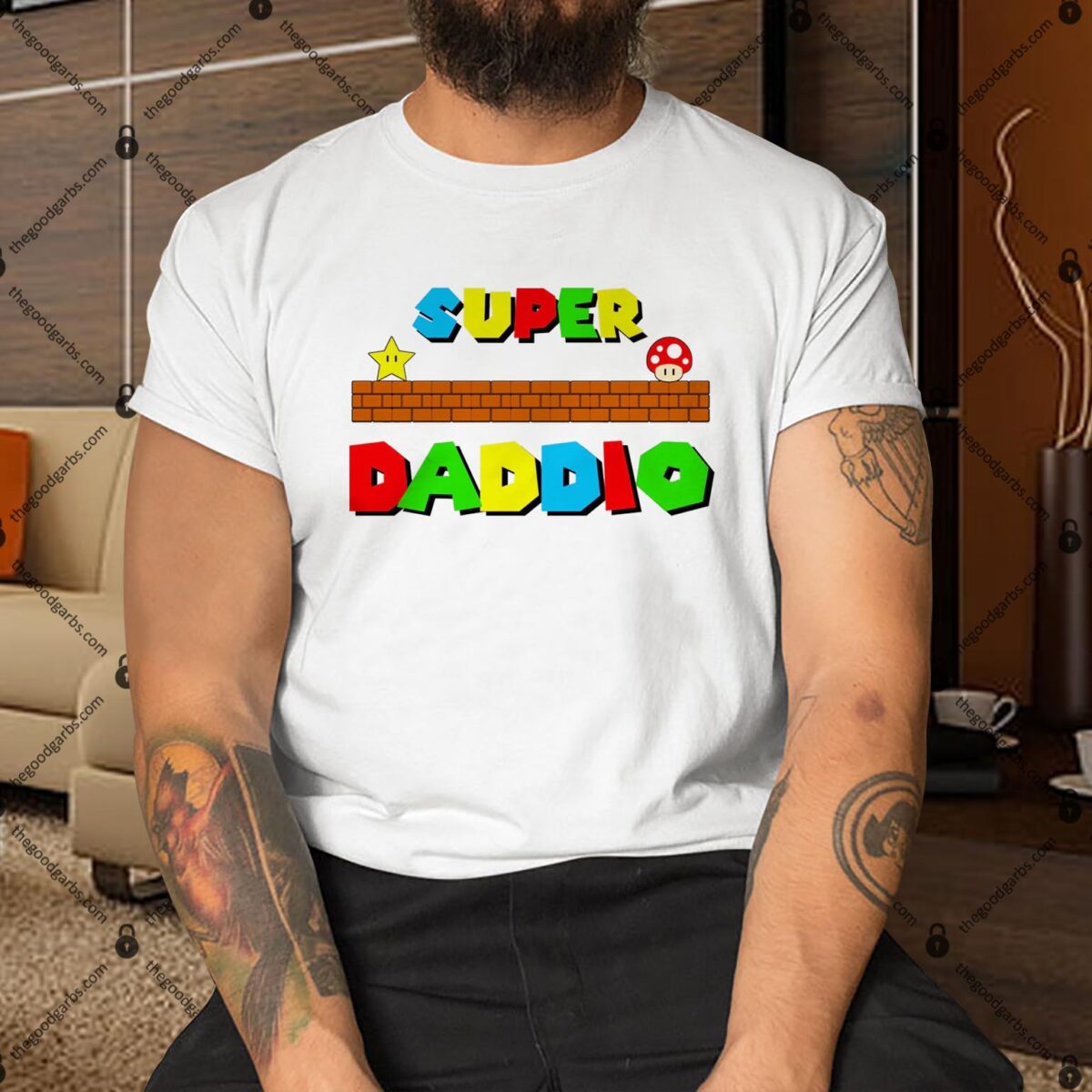 Super Daddio Retro Video Game Shirt