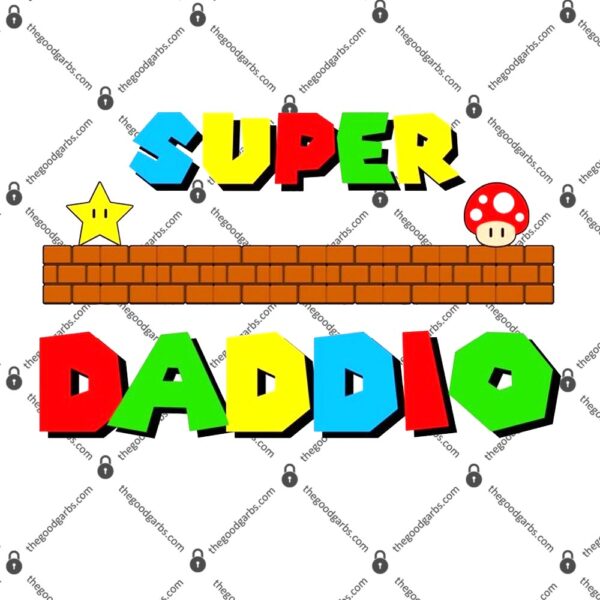 Super Daddio Retro Video Game T-Shirt