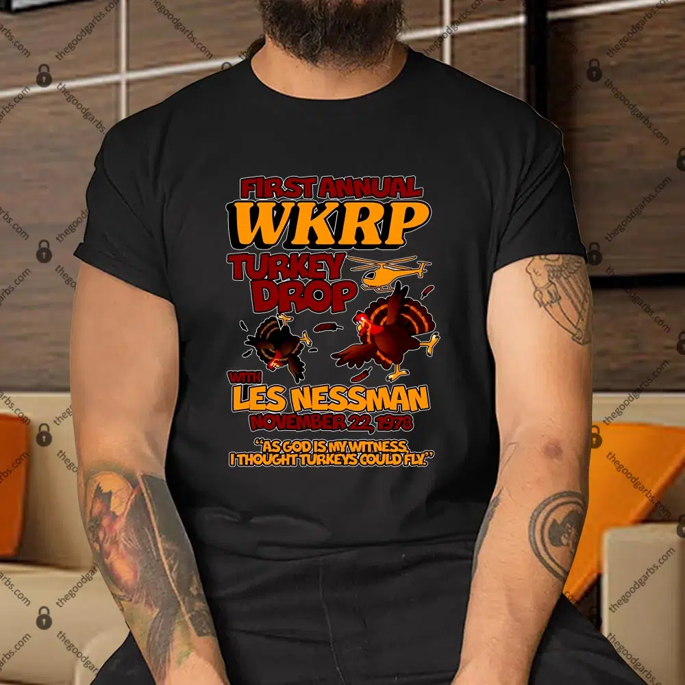 Thanksgiving 1st Annual WKRP Turkey Drop Shirt