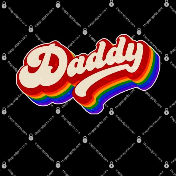 Vintage Retro Rainbow Daddy T-Shirt