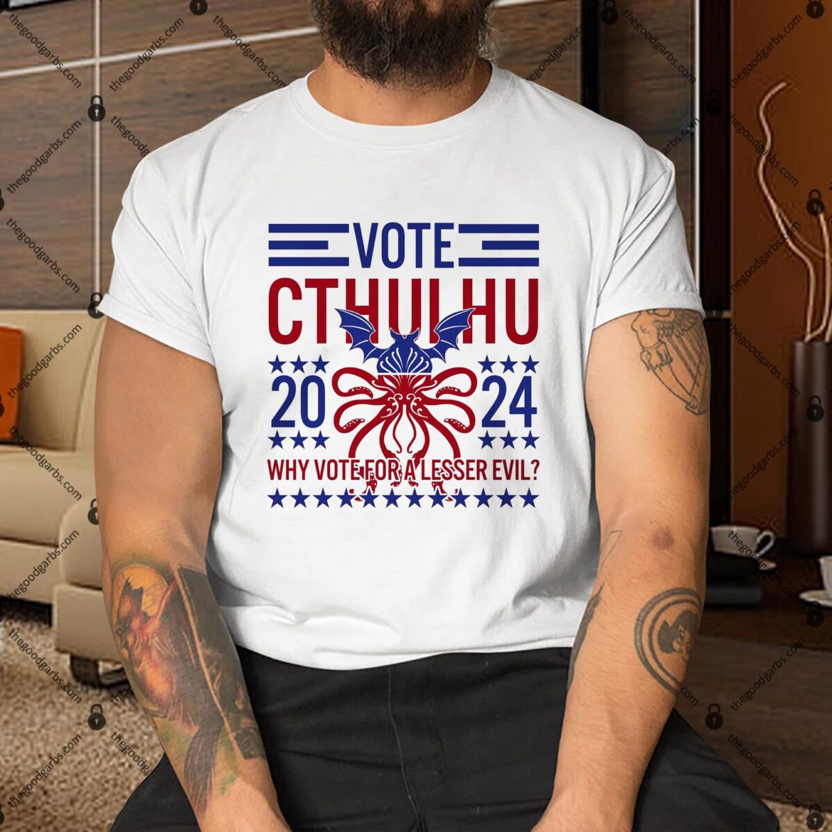 Vote Cthulhu 2024 Funny Election Shirt