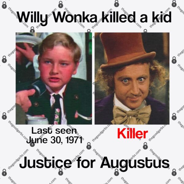 Willy Wonka Killed A Kid Justice For Augustus T-Shirt