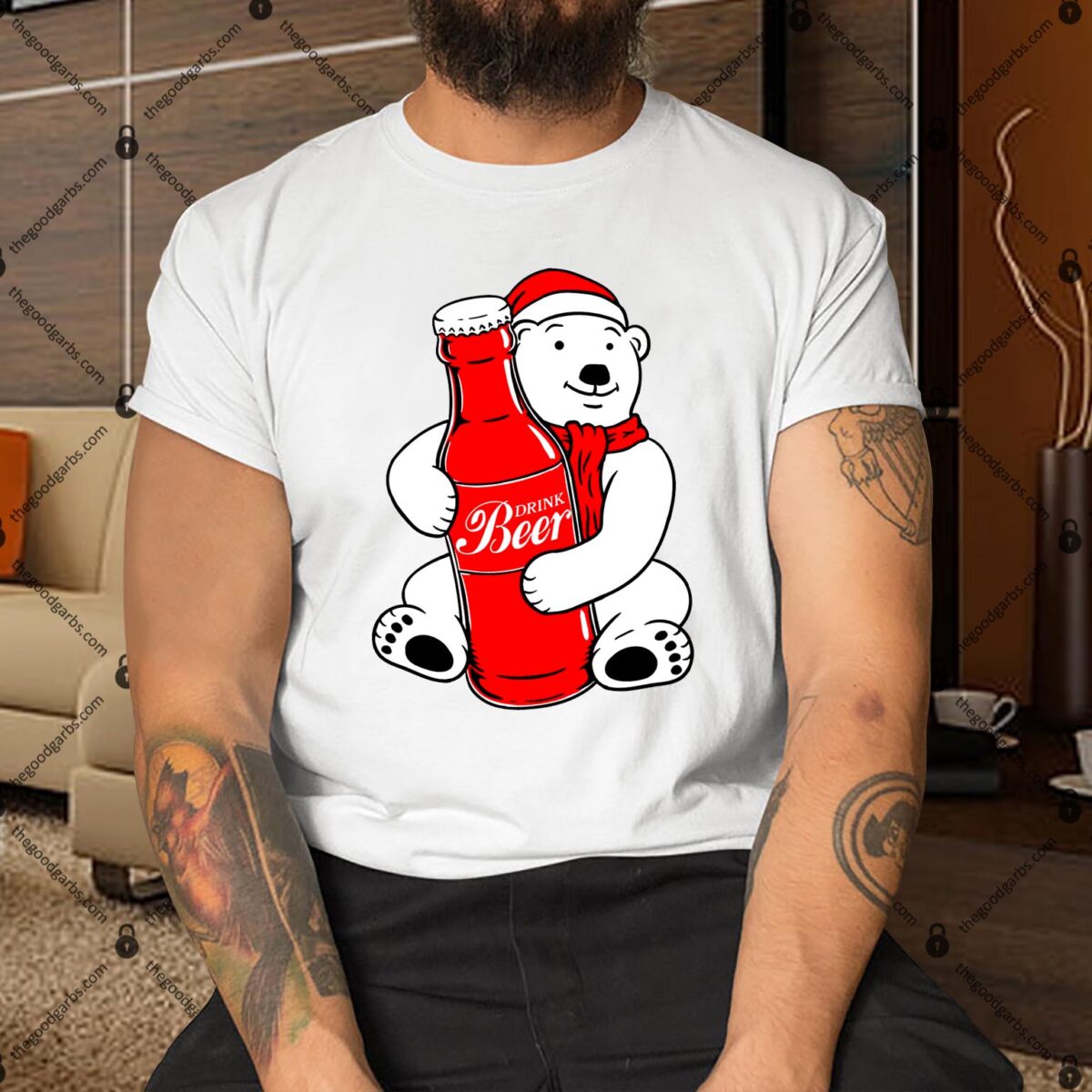 Bear Drinking Beer Shirt