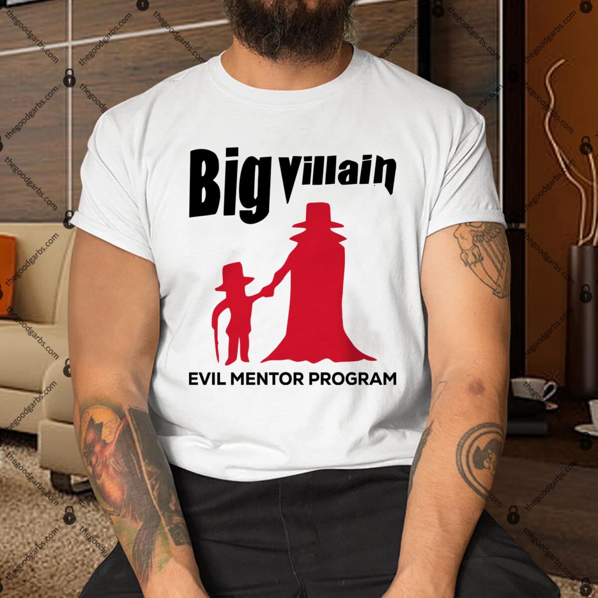 Big Villain Evil Mentor Program White Shirt