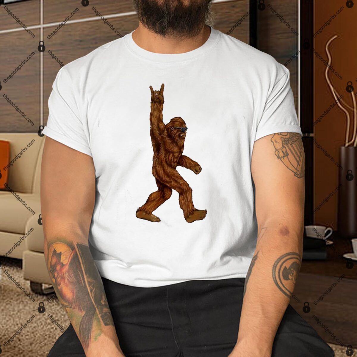 Bigfoot Rock On Shirt