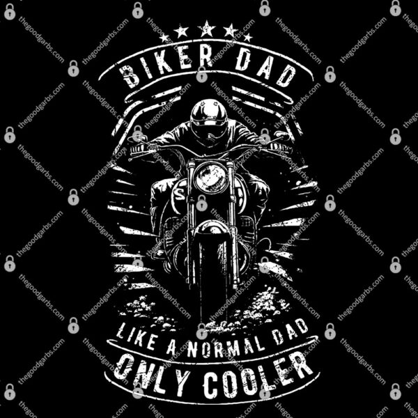 Biker Dad Motorcycle Father's Day Design for Fathers T-Shirt