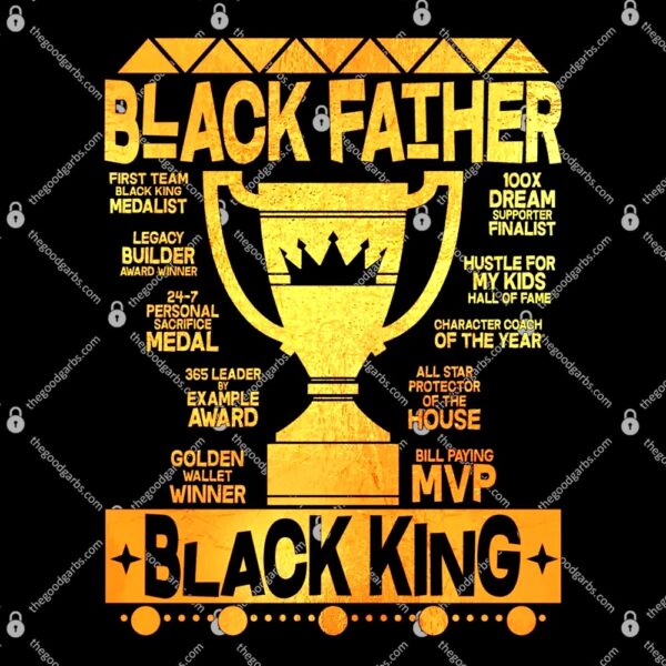 Black Father Black King T-Shirt