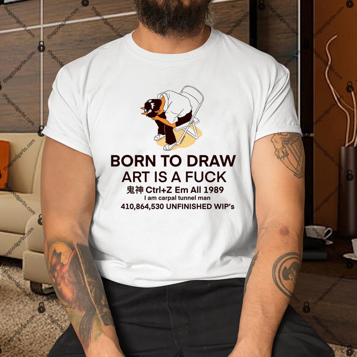 Born To Draw Art Is A Fuck Shirt