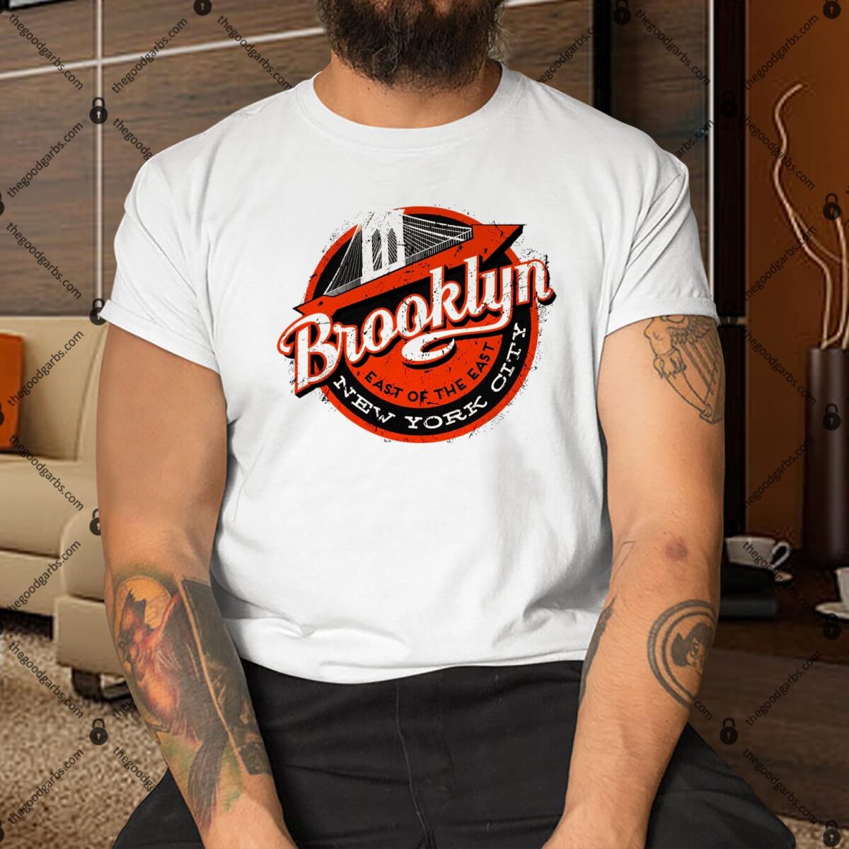 Brooklyn Bridge Retro New York Logo Shirt