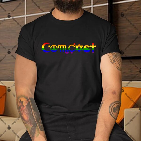 Cable Peace Rainbow Shirt