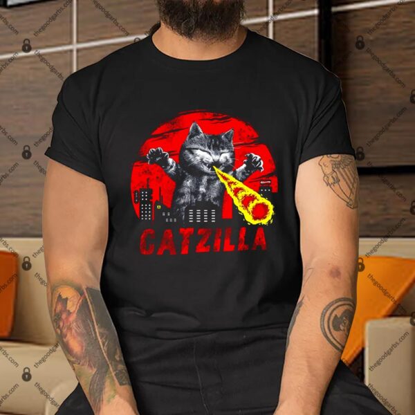 Catzilla Godzilla Parody Shirt