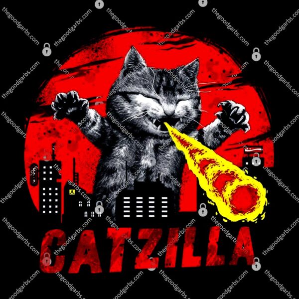 Catzilla Godzilla Parody T-Shirt