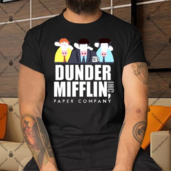 Cow Dunder Moofflin Paper Cowpany Shirt