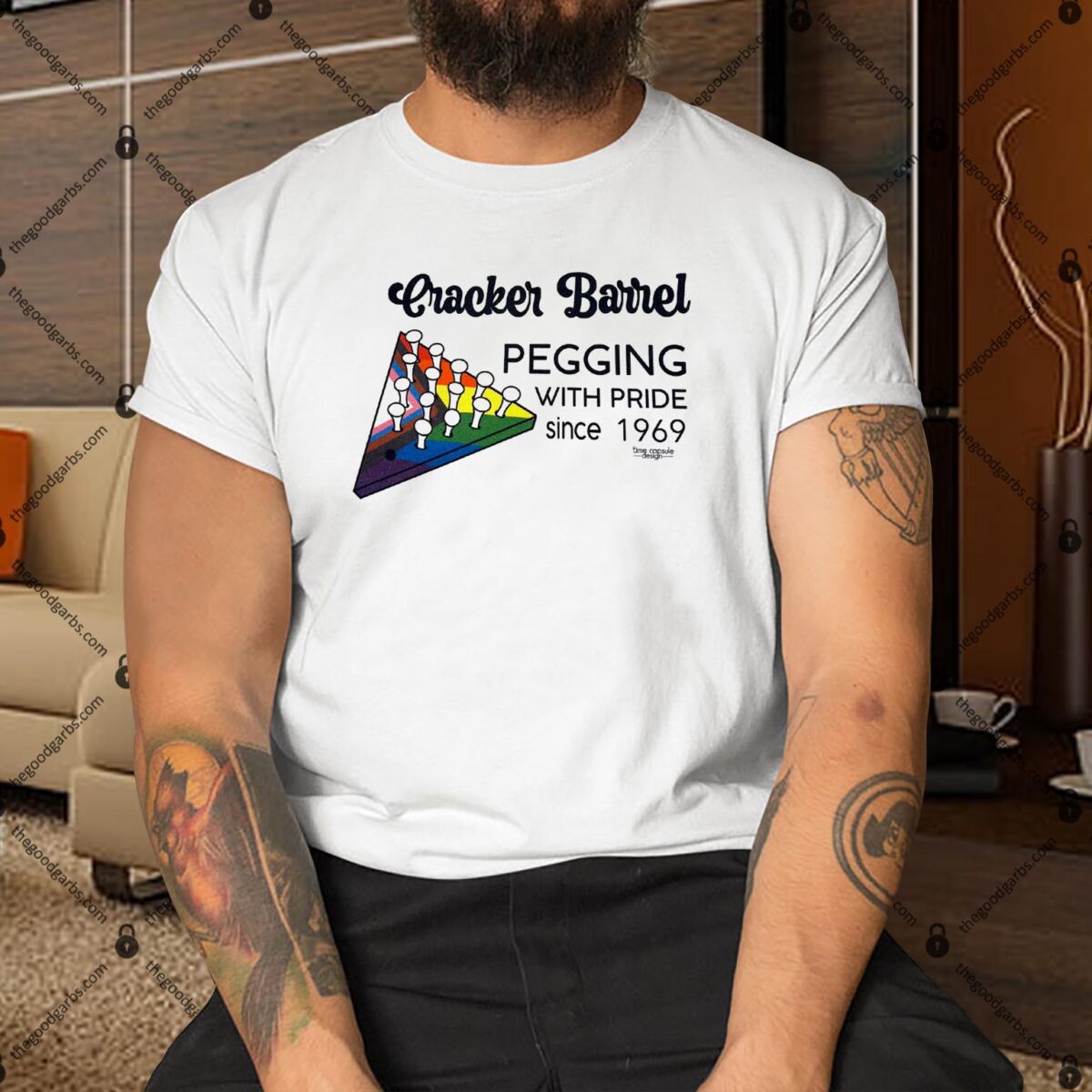 Cracker Barrel Pegging With Pride Since 1969 Shirt